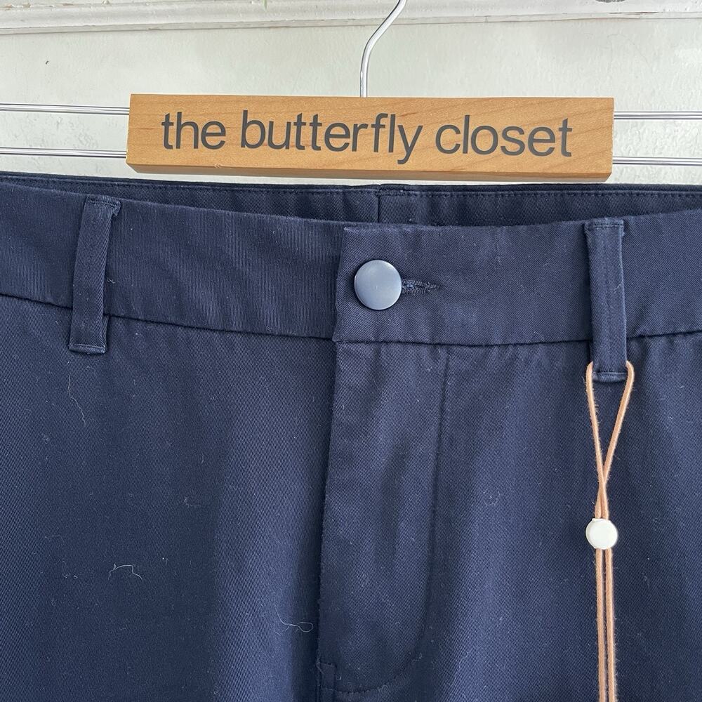 Quince Navy Blue Men's Organic Cotton Stretch Chinos Tapered Pants Size 30-30 - Picture 3 of 6